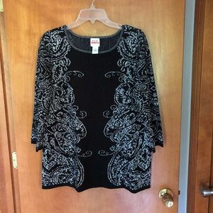 HAPPY NEW YEAR 🎉🥂 Ruby Rd silver metallic sweater